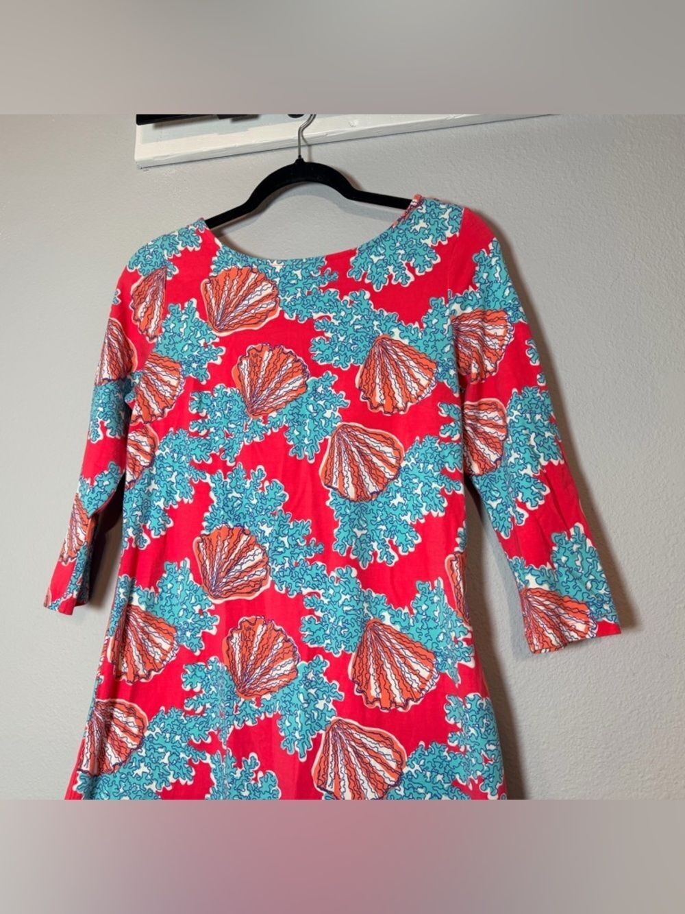 Lilly Pulitzer Topanga Dress Watermelon Coralina Medium Scoopback Cotton Blend - Picture 3 of 12